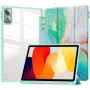 Чехол Galeo Hybrid Case with Stylus Holder для Xiaomi Redmi Pad SE 11" Green Marble
