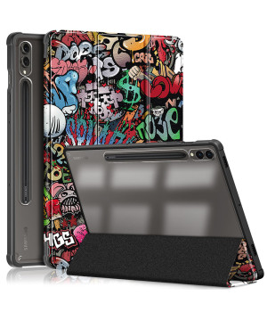 Чехол Galeo Hybrid Case with S-Pen Holder для Samsung Galaxy Tab S10 Plus/S9 Plus 12.4" Graffiti