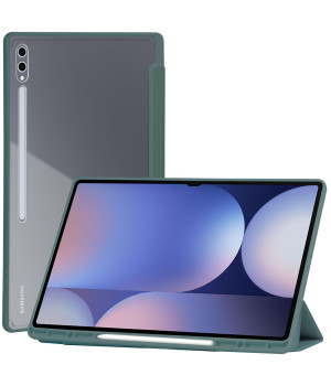 Чехол Galeo Hybrid Case with S-Pen Holder для Samsung Galaxy Tab S10 Ultra/S9 Ultra 14.6" Dark Green