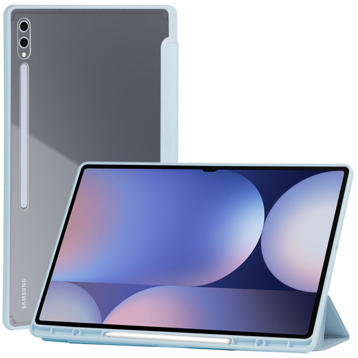 Чехол Galeo Hybrid Case with S-Pen Holder для Samsung Galaxy Tab S10 Ultra/S9 Ultra 14.6" Light Blue