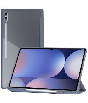 Чехол Galeo Hybrid Case with S-Pen Holder для Samsung Galaxy Tab S10 Ultra/S9 Ultra 14.6" Heather Grey