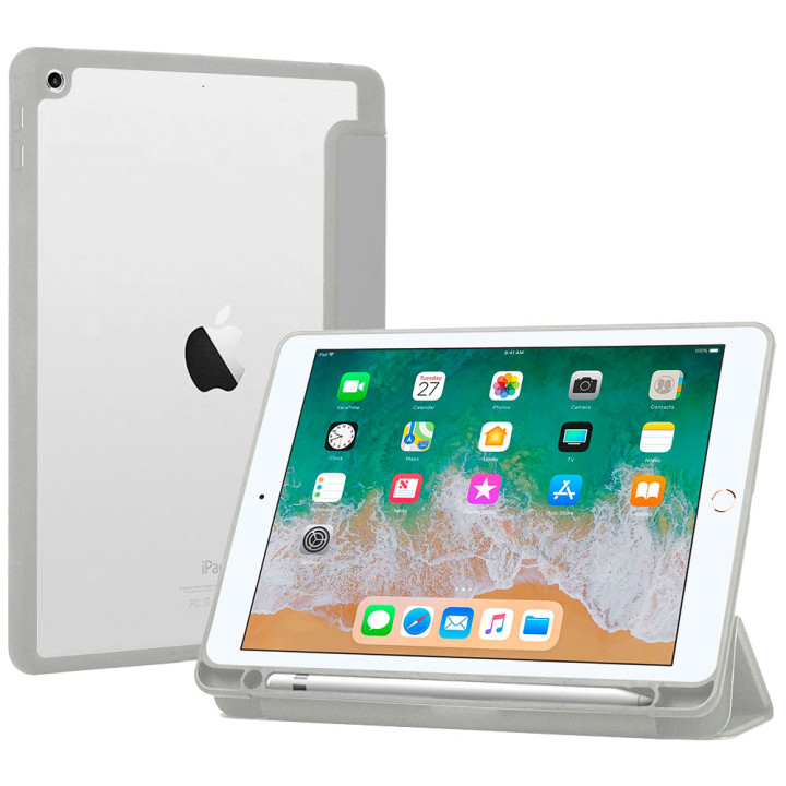 Чехол Galeo Hybrid Case with Pencil Holder для Apple iPad 9.7 2018 A1893, A1954 Grey