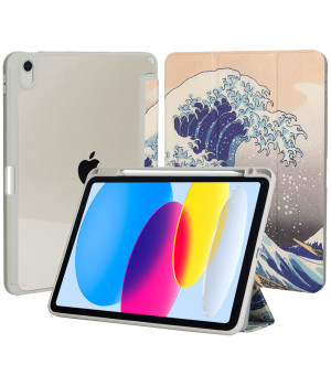 Чехол Galeo Hybrid with Pencil Holder для iPad 11 (2025) / iPad 10 10.9" (2022) Great Wave
