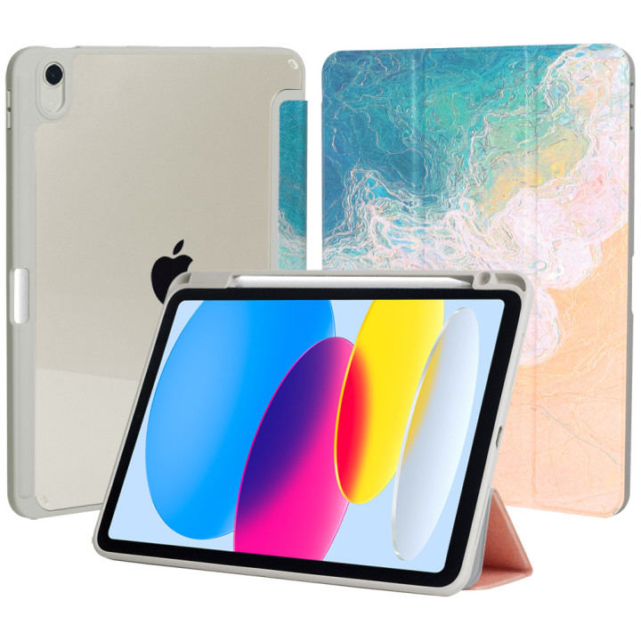 Чехол Galeo Hybrid with Pencil Holder для iPad 11 (2025) / iPad 10 10.9" (2022) Seashore