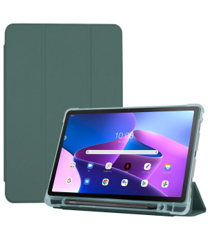 Чохол Galeo TPU Trifold with Stylus Holder для Lenovo Tab M10 Plus 3rd Gen TB-125, TB-128 Dark Green