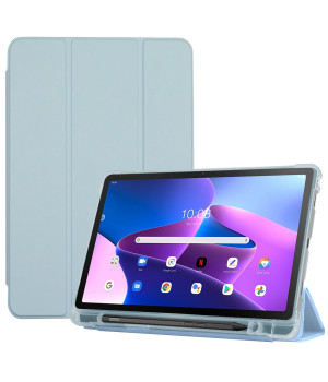 Чохол Galeo TPU Trifold with Stylus Holder для Lenovo Tab M10 Plus 3rd Gen TB-125, TB-128 Light Blue