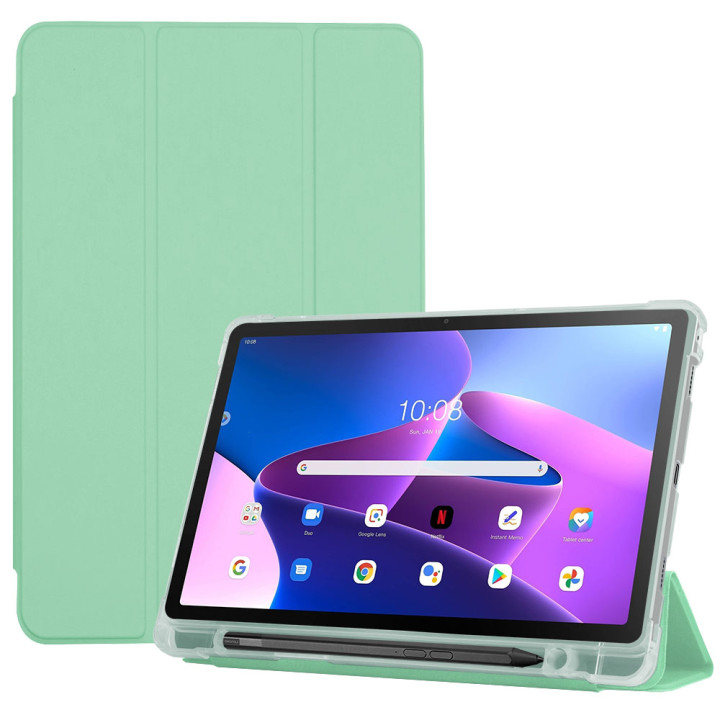 Чохол Galeo TPU Trifold with Stylus Holder для Lenovo Tab M10 Plus 3rd Gen TB-125, TB-128 Mint
