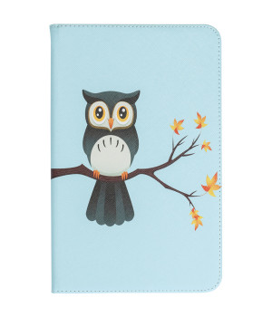 Чехол Galeo Classy Printed Stand для Samsung Galaxy Tab E 9.6 SM-T560, T561 Owl