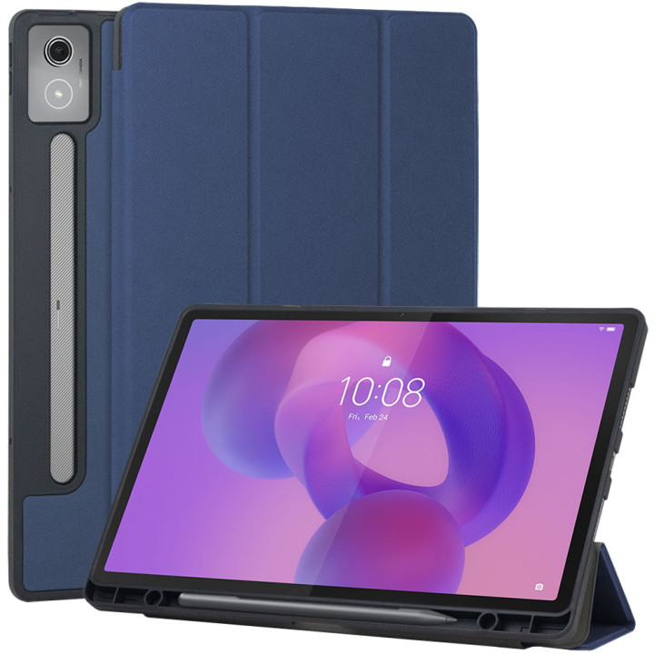 Чехол Galeo Flex TPU с отделением для стилуса для Lenovo Idea Tab Pro 12.7" TB373FU Navy Blue