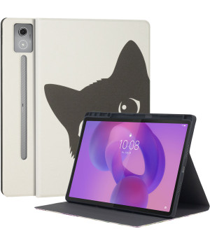 Чохол Galeo TPU Print з відсіком для стилуса для Lenovo Idea Tab Pro 12.7" TB373FU Black Cat
