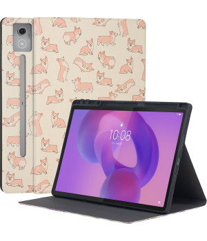 Чохол Galeo TPU Print з відсіком для стилуса для Lenovo Idea Tab Pro 12.7" TB373FU Corgi