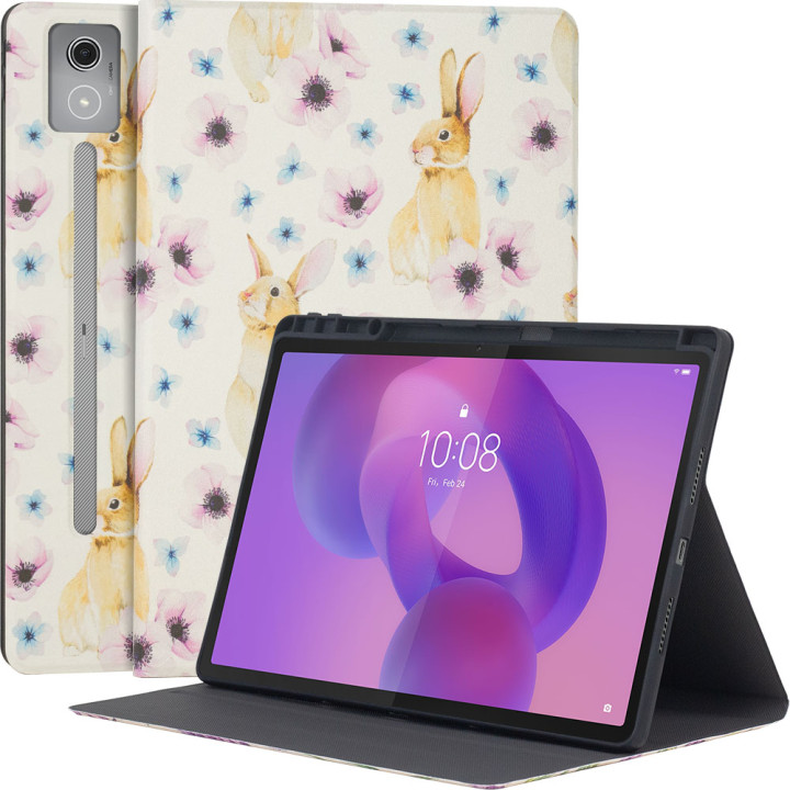 Чохол Galeo TPU Print з відсіком для стилуса для Lenovo Idea Tab Pro 12.7" TB373FU Bunny