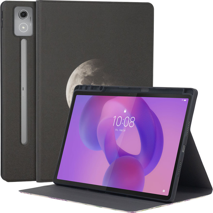 Чохол Galeo TPU Print з відсіком для стилуса для Lenovo Idea Tab Pro 12.7" TB373FU Moon