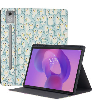 Чохол Galeo TPU Print з відсіком для стилуса для Lenovo Idea Tab Pro 12.7" TB373FU Penguins