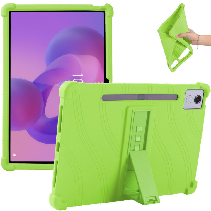 Силиконовый чехол с подставкой для Lenovo Idea Tab Pro 12.7" TB373FU Green