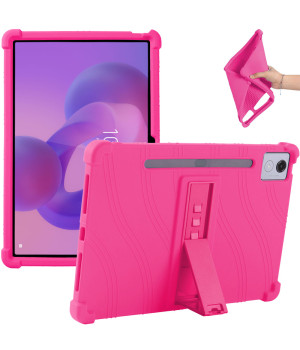 Силіконовий чохол з підставкою для Lenovo Idea Tab Pro 12.7" TB373FU Hotpink