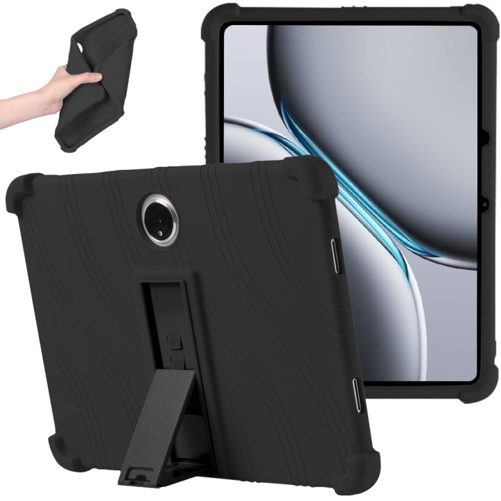 Силіконовий чохол з підставкою для OnePlus Pad 2 / OnePlus Pad Pro / OPPO Pad 3 Pro 12.1" Black