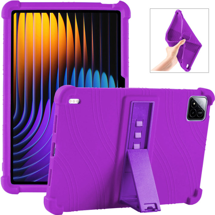 Силиконовый чехол с подставкой Galeo для Xiaomi Pad 7 / Pad 7 Pro 11.2" Purple