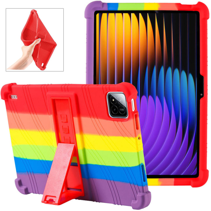 Силіконовий чохол з підставкою Galeo для Xiaomi Pad 7 / Pad 7 Pro 11.2" Rainbow