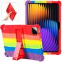 Силіконовий чохол з підставкою Galeo для Xiaomi Pad 7 / Pad 7 Pro 11.2" Rainbow