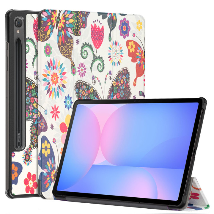 Чехол Galeo Slimline Print для Samsung Galaxy Tab S10 FE / Tab S9 FE / Tab S9 Butterflies