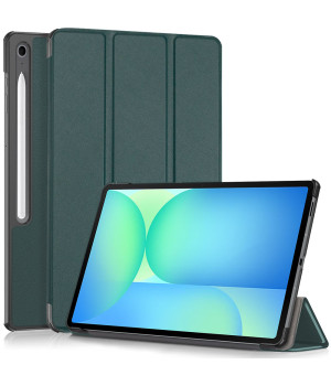 Чехол Slimline Portfolio для Samsung Galaxy Tab S10 FE+ 13.1" (2025) SM-X620, SM-X626 Dark Green