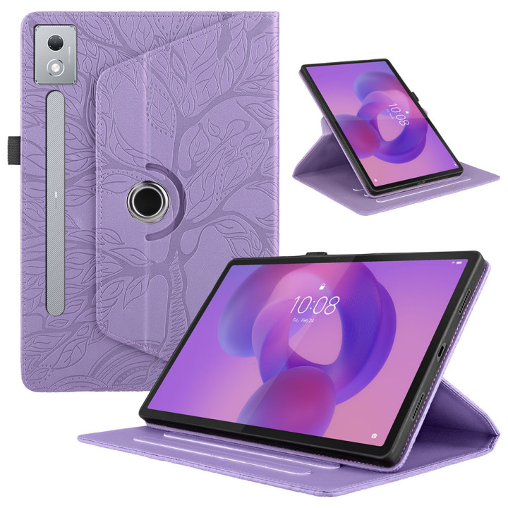 Чехол поворотный для Lenovo Idea Tab Pro TB373FU 12.7" / Xiaoxin Pad  Pro 2025 Galeo Life Tree Purple