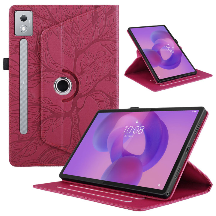 Чехол поворотный для Lenovo Idea Tab Pro TB373FU 12.7" / Xiaoxin Pad  Pro 2025 Galeo Life Tree Red