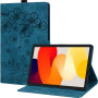 Чехол Galeo Vintage TPU Folio для Xiaomi Redmi Pad SE (2023) 11" Cat and Flowers Petrol