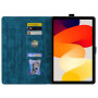 Чехол Galeo Vintage TPU Folio для Xiaomi Redmi Pad SE (2023) 11" Cat and Flowers Petrol