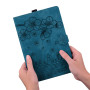 Чехол Galeo Vintage TPU Folio для Xiaomi Redmi Pad SE (2023) 11" Cat and Flowers Petrol
