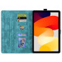 Чехол Galeo Vintage TPU Folio для Xiaomi Redmi Pad SE (2023) 11" Cat and Flowers Sea Green