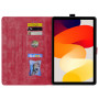 Чехол Galeo Vintage TPU Folio для Xiaomi Redmi Pad SE (2023) 11" Cat and Flowers Red