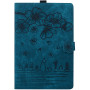 Чохол Galeo Vintage TPU Folio для Xiaomi Redmi Pad Pro 12.1" /Poco Pad Cat and Flowers Petrol