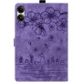 Чохол Galeo Vintage TPU Folio для Xiaomi Redmi Pad Pro 12.1" /Poco Pad Cat and Flowers Purple