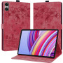 Чохол Galeo Vintage TPU Folio для Xiaomi Redmi Pad Pro 12.1" /Poco Pad Cat and Flowers Red