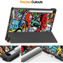 Чехол Slimline Print для Samsung Galaxy Tab S10 FE+ 13.1" (2025) SM-X620, SM-X626 Graffiti