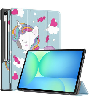 Чехол Slimline Print для Samsung Galaxy Tab S10 FE+ 13.1" (2025) SM-X620, SM-X626 Unicorn