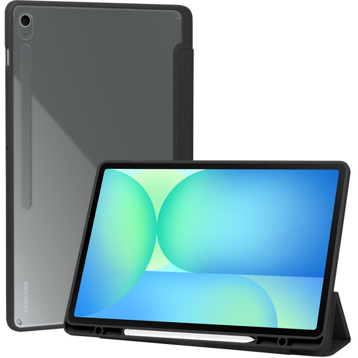Чехол Galeo Hybrid Case with S-Pen Holder для Samsung Galaxy Tab S10 FE Plus 13.1" Black