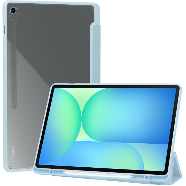 Чехол Galeo Hybrid Case with S-Pen Holder для Samsung Galaxy Tab S10 FE Plus 13.1" Light Blue