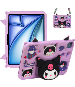Дитячий чохол для Apple iPad Air 11 (2024/2025), Air 4/5 10.9" Galeo Cartoon Kuromi з ремінцем