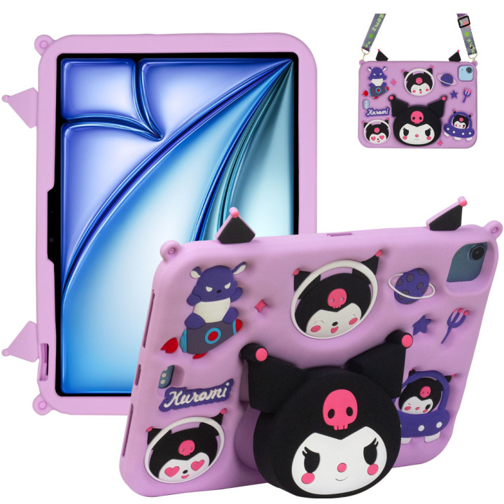 Дитячий чохол для Apple iPad Air 11 (2024/2025), Air 4/5 10.9" Galeo Cartoon Kuromi з ремінцем