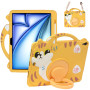 Дитячий чохол для Apple iPad Air 11 M2/M3 (2024/2025) Galeo Cartoon Cat з ремінцем