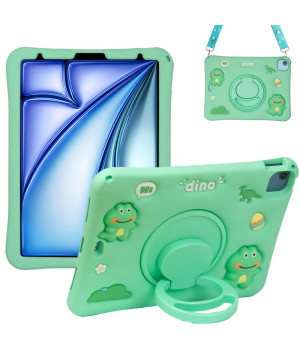 Дитячий чохол для Apple iPad Air 11 (2024/2025), Air 4/5 10.9" Galeo Cartoon Dino з ремінцем