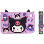 Детский чехол для Samsung Galaxy Tab A9 8.7" SM-X110, SM-X115 Galeo Cartoon Kuromi с ремешком