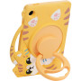 Детский чехол для Samsung Galaxy Tab A9 8.7" SM-X110, SM-X115 Galeo Cartoon Cat с ремешком