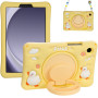Дитячий чохол для Samsung Galaxy Tab A9 8.7" SM-X110, SM-X115 Galeo Cartoon Duck з ремінцем