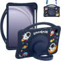 Детский чехол для Samsung Galaxy Tab A9 8.7" SM-X110, SM-X115 Galeo Cartoon Space с ремешком