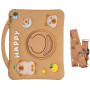 Детский чехол для Apple iPad 11 (2025) /10th Gen 10.9" (2022) Galeo Cartoon Capybara с ремешком