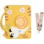 Дитячий чохол для Apple iPad 11 (2025) /10th Gen 10.9" (2022) Galeo Cartoon Cat з ремінцем
